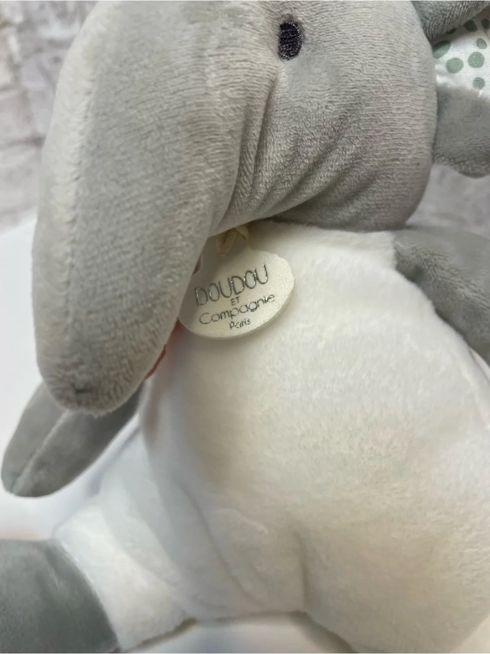 DouDou Et Compagnie Paris Couleurs Savane Plush Elephant Lovey Baby Toy 11